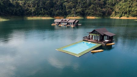 Das 500Rai Floating Resort im Khao Sok Nationalpark bietet viel Platz für Familien mit Kindern