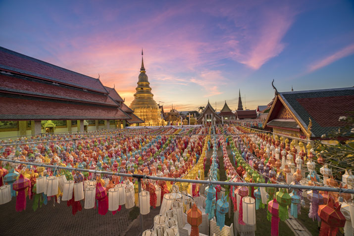 Den Tempel Wat Phra That Hariphunchai in Lamphun werden Sie auf Ihrer persönlichen Rundreise sehen.