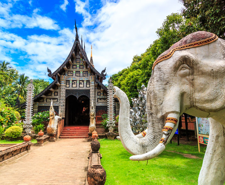Der Wat Lok Moli ist eine bedeutende Sehenswürdigkeit in Chiang Mai.