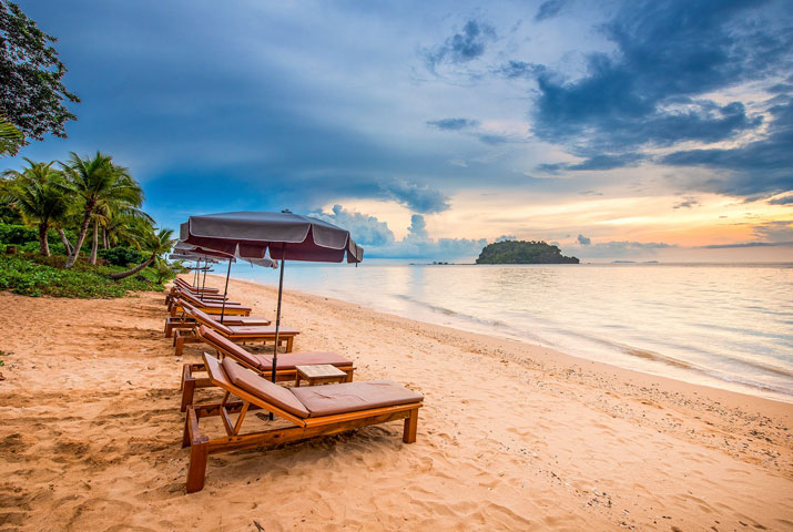 Urlaub am Strand von Koh Libong.