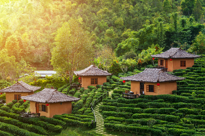 Ein beliebtes Reiseziel auf einer Thailand Rundreise ist das Dorf Ban Rak Thai in der Provinz Mae Hong Son im Norden des Landes.